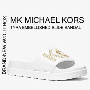 tyra embellished slide sandal